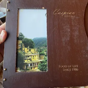 Menu cover