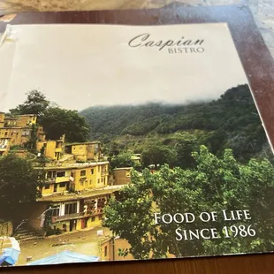 Menu with a Traditional design