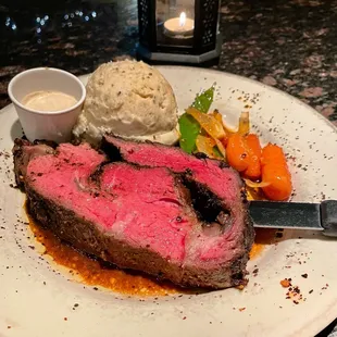 Mediterranean Crusted Prime Rib Dinner Special (Served Fri &amp; Sat evenings)