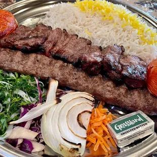 Beef Koobideh &amp; Beef Barg Kebab @ColumbusFoodDude