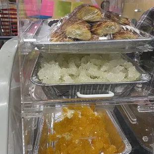 Trays of freshly made goodies