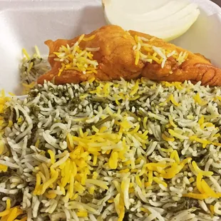 Sabzi Polo Ba Mahi (Thursday's Special)