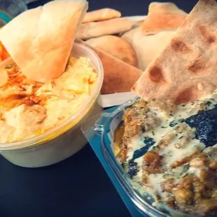 Iranian Hummus n Egg Plant Dip Unique outrageous Delicious flavors OMG Wonderful