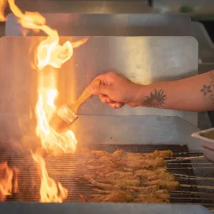 Cooking at Tapas Bar