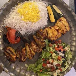 Chicken Kabob With Bones side