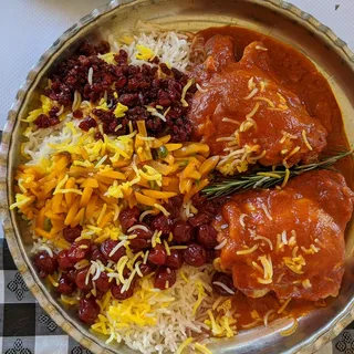 Baghali Polo with Chicken