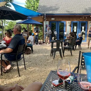 Friday night music on the patio. So much fun.