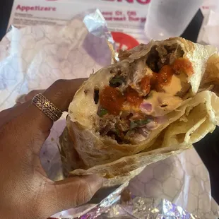 Surf &amp; turf burrito