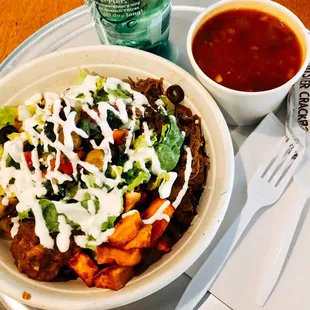 Moroccan Food Bowl with Soup