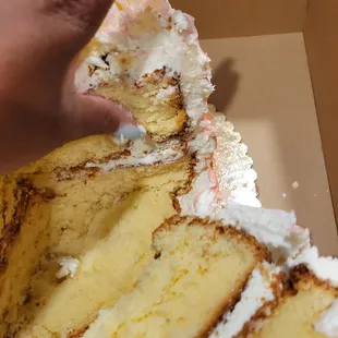 This cake was supposed to be lemon and it was not.
