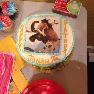 My son's 7th Ice Age birthday cake