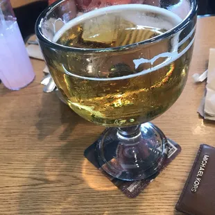 Fishbowl of beer