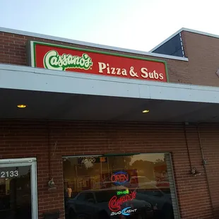 the front of the restaurant