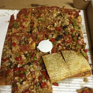 Cold and smashed from Cassano's and took an hour and half.  Never again.