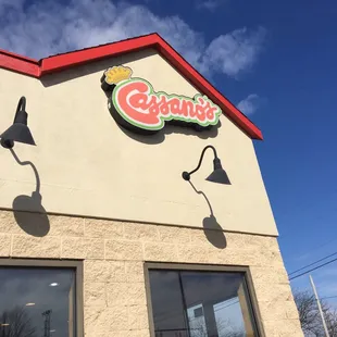 the front of the restaurant