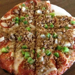 Something was just odd about this pizza, and not just the black stuff on the bottom and the missing salt.