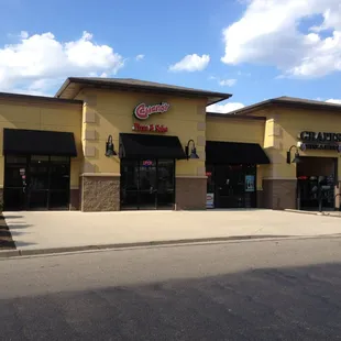 the front of the restaurant