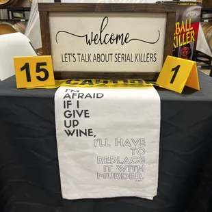 Cassaro regularly hosts True Crime &amp; Wine events.