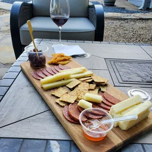 Meat and cheese tray