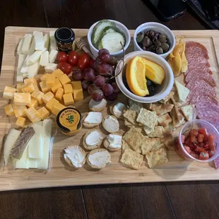 Amazing charcuterie! Every detail, down to the mini honey dipper and fig jam!