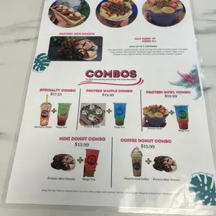 Current menu backside