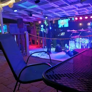 a band on stage