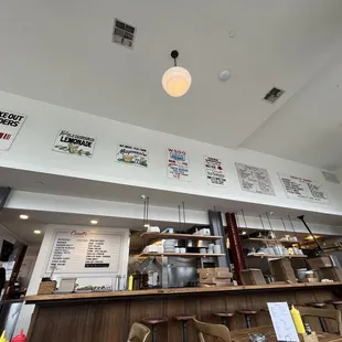the interior of a restaurant
