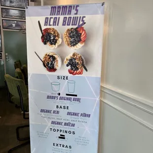 They serve açaí bowls now!