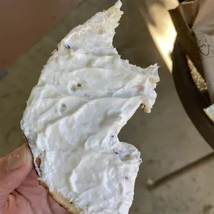 The cream cheese is suppose to have nova lox.