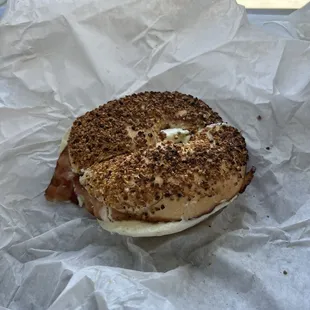 Desi bagel sandwich