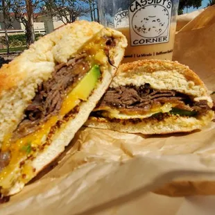 RB Melt, no onions and almost finished a large iced 421