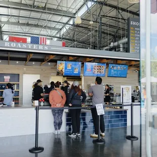customers at the counter