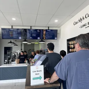 customers at the counter