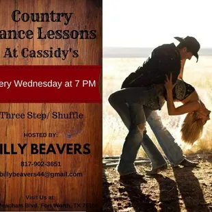 Wed is country music and ladies night
