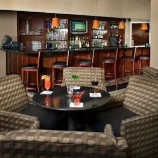 a bar and lounge area