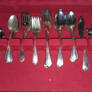 Bottom of the serving silver set