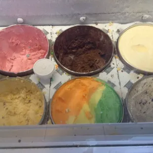 Close up on the ice cream