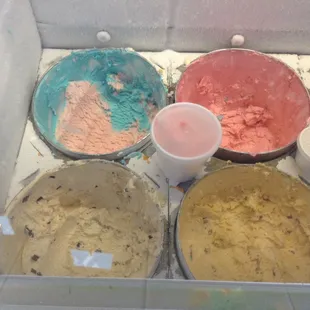 Close up on the ice cream