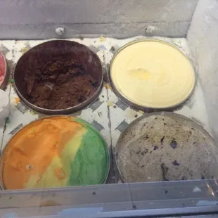 Close up on the ice cream