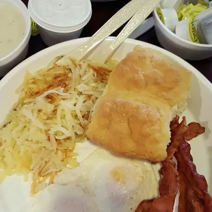 Egg and meat platter