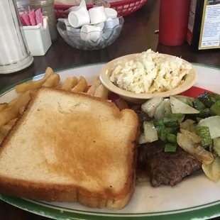 a plate of food on a table