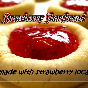 Strawberry Shortbread (local strawberries)!
