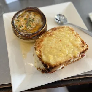 Croque Madame  Onion Soup Gratine