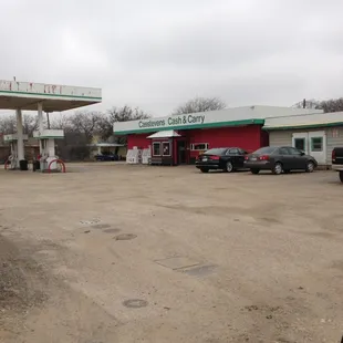 a gas station