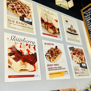 Specialty Waffles Menu