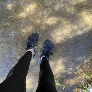 The moment I had to get my shoes wet, despite my stealthy moves to that point.