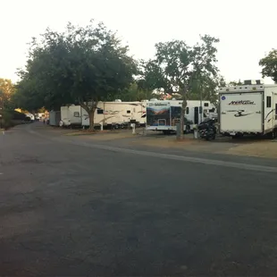 I call the a RV parking lot. Some would call this a trailer park, especially with all the "permanent" residents.