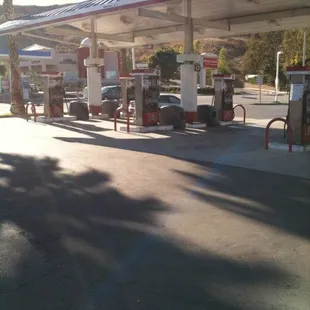 a gas station
