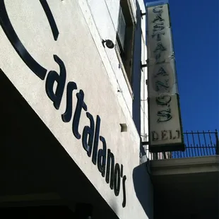 a sign on a building