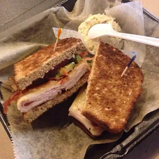 TBast sandwich with Potato salad